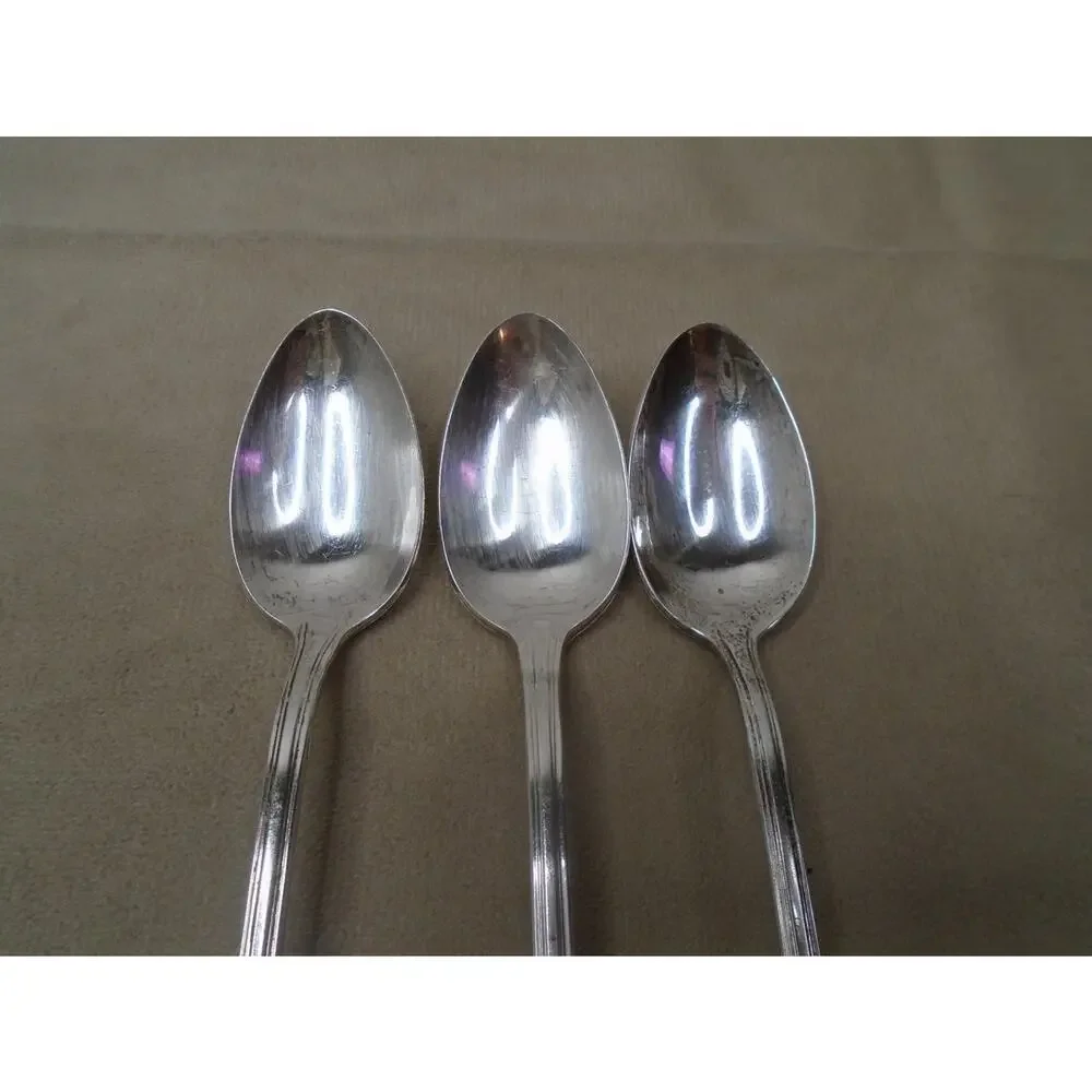 Vintage International Avon Silver plate Table Spoon 1940 Antique Flat 6” Lot